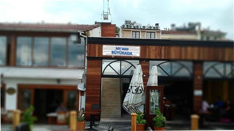 My Way Terrace Hotel Adalar Bagian luar foto